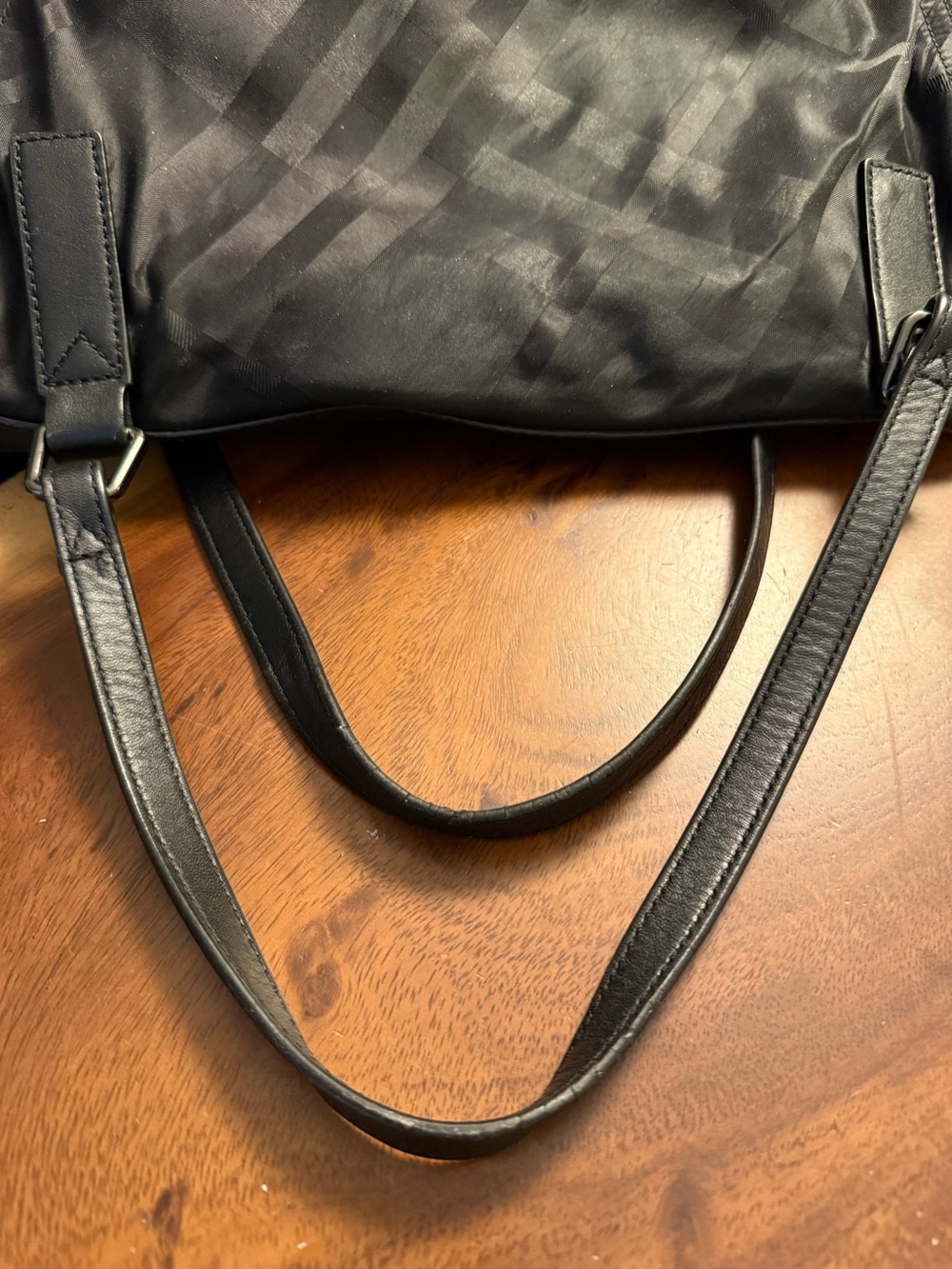Burberry Classic Nylon & Leather Buckleigh Tote - Picture 8 of 16